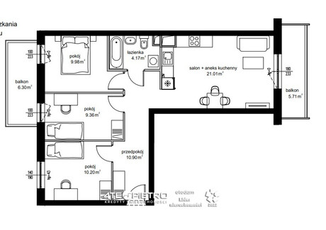 Mieszkanie na sprzedaż - Edwarda Wojtasa Czechów, Lublin, 65,62 m², 656 200 PLN, NET-2940/4987/OMS