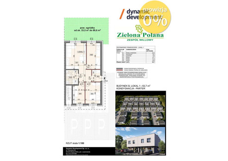 Mieszkanie na sprzedaż - Nowa Wola, Lesznowola, Piaseczyński, 63,7 m², 720 900 PLN, NET-218/6023/OMS