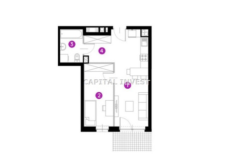 Mieszkanie na sprzedaż - Kraków, Kraków M., 38,17 m², 809 000 PLN, NET-CPI-MS-1557