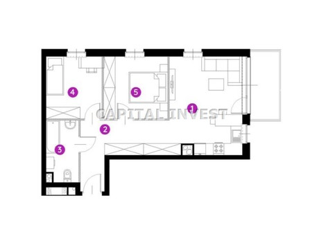 Mieszkanie na sprzedaż - Kraków, Kraków M., 53,5 m², 1 080 000 PLN, NET-CPI-MS-1559-1