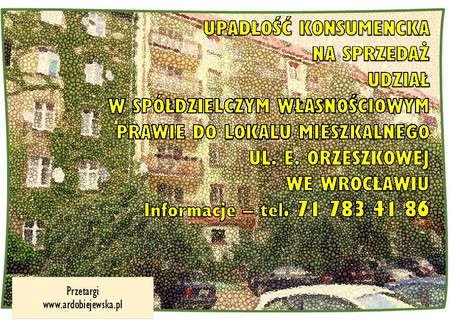 Mieszkanie na sprzedaż - Elizy Orzeszkowej Wrocław, 63,18 m², 60 000 PLN, NET-10807/3186/OMS