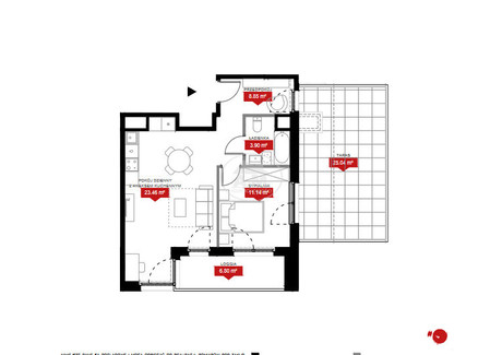 Mieszkanie na sprzedaż - Władysława Reymonta Kleczków, Wrocław-Psie Pole, Wrocław, 47,35 m², 823 746 PLN, NET-322434