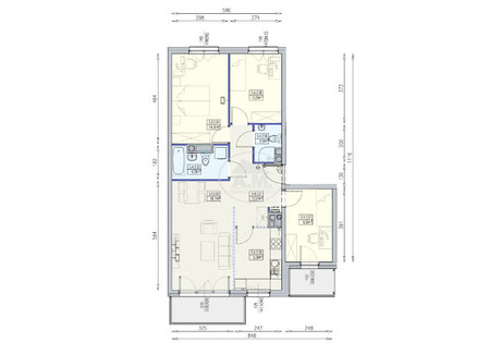 Mieszkanie na sprzedaż - Przyjaźni Partynice, Wrocław-Krzyki, Wrocław, 79,28 m², 1 062 528 PLN, NET-190970