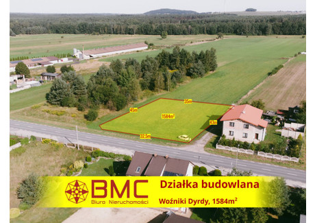 Działka na sprzedaż - Asfaltowa Dyrdy, Woźniki, 1584 m², 150 000 PLN, NET-511790