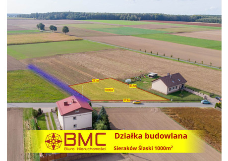 Działka na sprzedaż - Osiedlowa Sieraków Śląski, Ciasna, 1000 m², 85 000 PLN, NET-278801