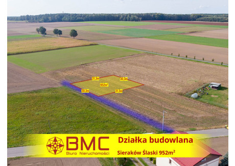 Działka na sprzedaż - Osiedlowa Sieraków Śląski, Ciasna, 952 m², 70 000 PLN, NET-982580