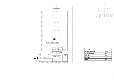 Mieszkanie na sprzedaż - Podgórze Stare, Podgórze, Kraków, 30,02 m², 525 000 PLN, NET-106