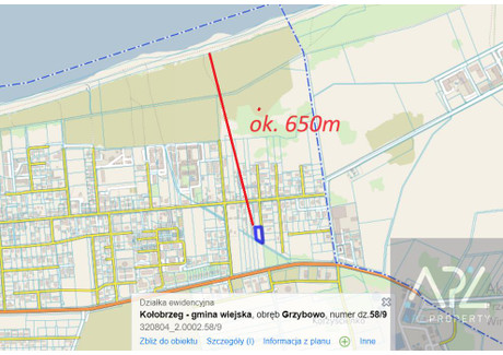 Działka na sprzedaż - Nadmorska Grzybowo, Kołobrzeg, Kołobrzeski, 1879 m², 2 065 000 PLN, NET-220