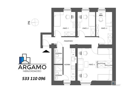 Mieszkanie na sprzedaż - Francuska Katowice, 71,24 m², 410 000 PLN, NET-623