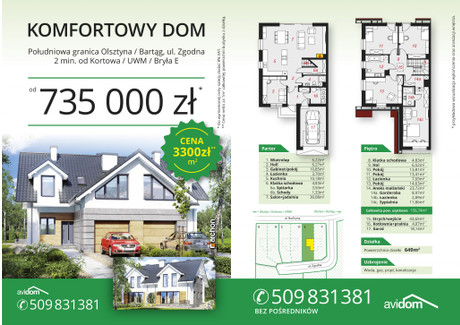 Dom na sprzedaż - Zgodna Olsztyn, 178 m², 735 000 PLN, NET-5