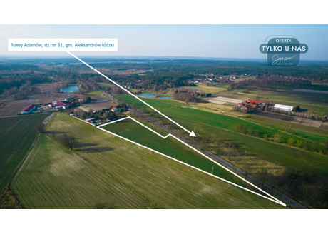 Działka na sprzedaż - Dobrej Wróżki Nowy Adamów, Aleksandrów Łódzki, Zgierski, 13 754 m², 673 360 PLN, NET-313131