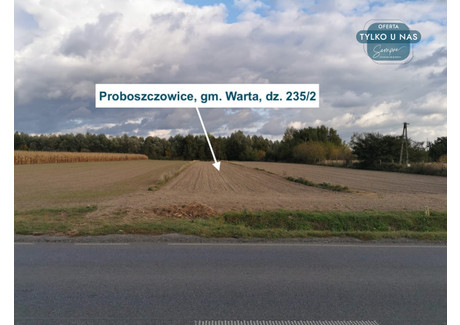 Działka na sprzedaż - Proboszczowice, Warta, Sieradzki, 1400 m², 59 360 PLN, NET-365536