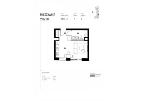 Mieszkanie na sprzedaż - Katowicka Katowice, 26,29 m², 365 431 PLN, NET-5560/12083/OMS