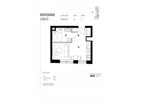 Mieszkanie na sprzedaż - Katowicka Katowice, 25,53 m², 365 079 PLN, NET-5554/12083/OMS