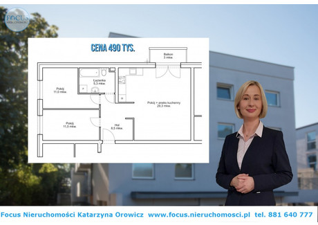 Mieszkanie na sprzedaż - Goleniów, Goleniowski, 65,1 m², 490 000 PLN, NET-FOC00481