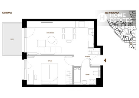 Mieszkanie na sprzedaż - Łagiewnicka Łagiewniki, Kraków-Podgórze, Kraków, 40,49 m², 700 474 PLN, NET-853092