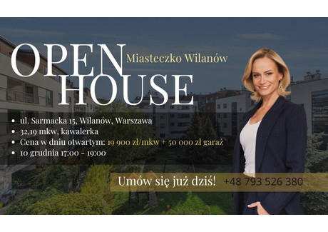 Mieszkanie na sprzedaż - Sarmacka Wilanów, Warszawa, Wilanów, Warszawa, 32,19 m², 669 000 PLN, NET-711777762