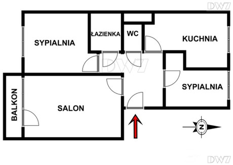 Mieszkanie na sprzedaż - Białopradnicka Prądnik Biały, Kraków, 45,5 m², 599 000 PLN, NET-64/11046/OMS