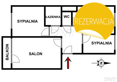 Mieszkanie na sprzedaż - Białopradnicka Prądnik Biały, Kraków, 45,5 m², 589 000 PLN, NET-64/11046/OMS