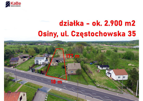Działka na sprzedaż - Osiny, Kamienica Polska, Częstochowski, 2900 m², 149 000 PLN, NET-KABE-GS-174
