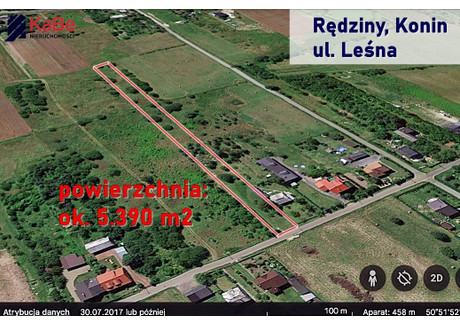 Działka na sprzedaż - Konin, Rędziny, Częstochowski, 5393 m², 119 000 PLN, NET-KABE-GS-203