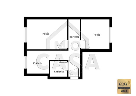 Mieszkanie na sprzedaż - Żuławska Orunia, Gdańsk, 43,5 m², 369 000 PLN, NET-277350