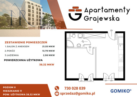 Mieszkanie na sprzedaż - Grajewska Szmulowizna, Praga-Północ, Warszawa, 39,93 m², 770 649 PLN, NET-104/15815/OMS