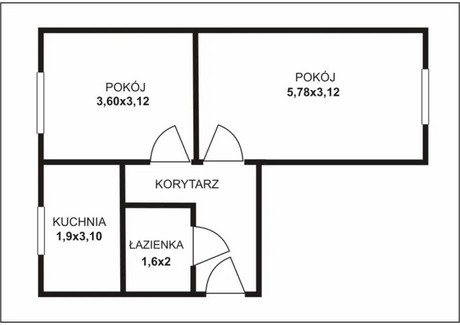 Mieszkanie na sprzedaż - Bałuty, Łódź, 44,64 m², 270 000 PLN, NET-O-16085