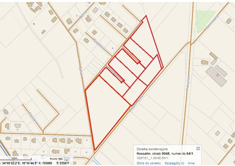 Działka na sprzedaż - Złotych Kłosów Koszalin, 21 240 m², 3 823 200 PLN, NET-3402555