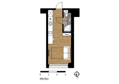 Mieszkanie na sprzedaż - Ostróda, Ostródzki (Pow.), 17,54 m², 122 780 PLN, NET-1154