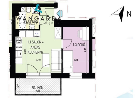 Mieszkanie na sprzedaż - Lipka, Piekary Śląskie, Piekary Śląskie M., 32,36 m², 252 408 PLN, NET-IGNA-MS-4434