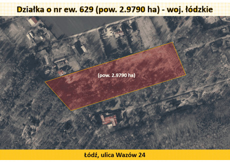Działka na sprzedaż - Wazów Górna, Łódź, 29 790 m², 5 500 000 PLN, NET-67/8343/OGS