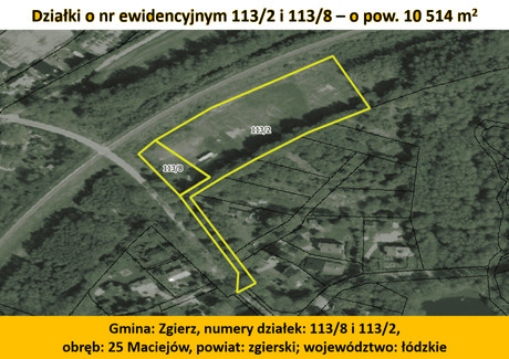 Działka na sprzedaż - Zgierz, Zgierski (pow.), 10 514 m², 325 000 PLN, NET-36