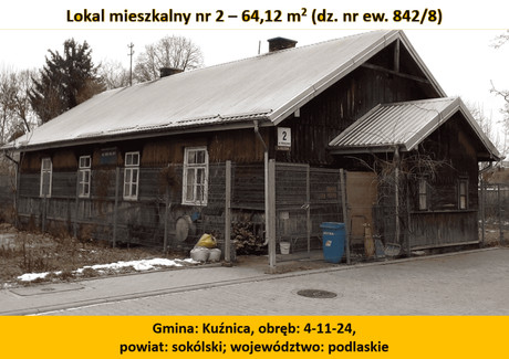 Mieszkanie na sprzedaż - Kolejowa Kuźnica, Sokólski (pow.), 64 m², 58 000 PLN, NET-57/8343/OMS