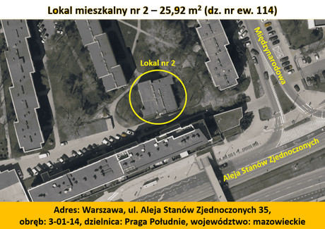 Mieszkanie na sprzedaż - Aleja Stanów Zjednoczonych Praga-Południe, Warszawa, 25,92 m², 380 000 PLN, NET-356