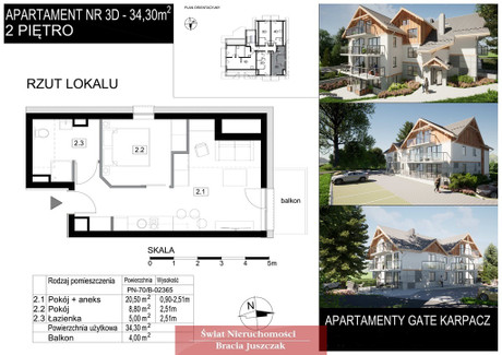 Mieszkanie na sprzedaż - Miłków, Podgórzyn, Karkonoski, 34,3 m², 473 340 PLN, NET-20023/3265/OMS