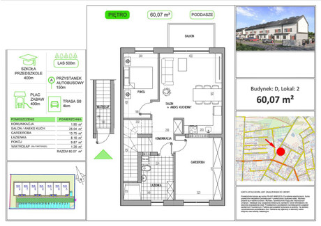 Mieszkanie na sprzedaż - Kobyłka, Wołomiński, 60,07 m², 670 000 PLN, NET-GP638374