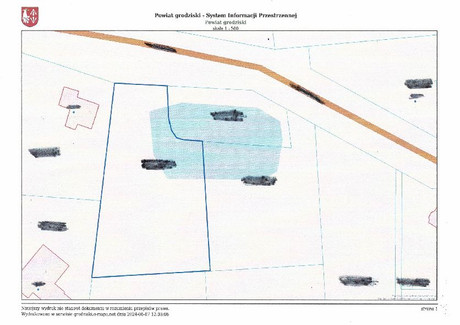 Działka na sprzedaż - Grodzisk Mazowiecki, Grodziski, 1797 m², 399 000 PLN, NET-48850716