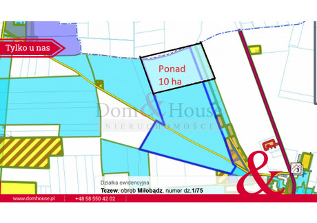 Działka na sprzedaż - Tczew, Tczewski, 100 000 m², 6 000 000 PLN, NET-DH464231