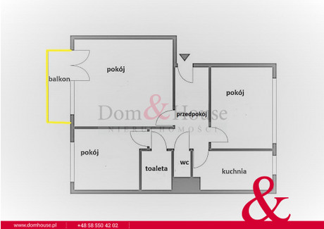 Mieszkanie do wynajęcia - Chylońska Cisowa, Gdynia, 60,01 m², 5000 PLN, NET-DH667278