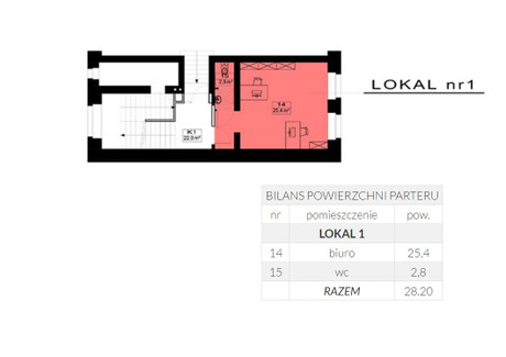 Biuro do wynajęcia - Aleja Wolności Śródmieście, Kalisz, 28,2 m², 1000 PLN, NET-1650