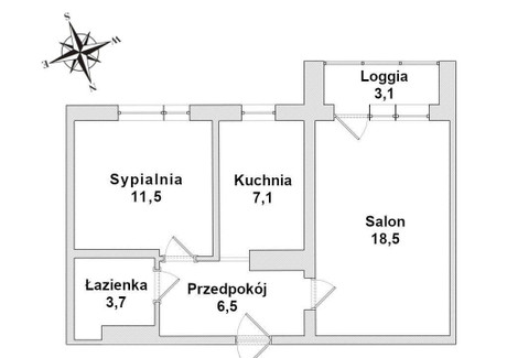 Mieszkanie na sprzedaż - Praga-Południe, Warszawa, Praga-Południe, Warszawa, 47 m², 690 000 PLN, NET-PEMS-396565