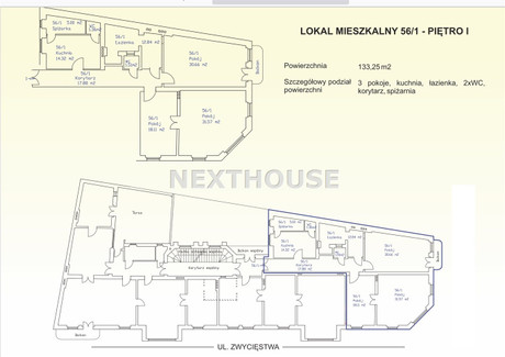 Mieszkanie na sprzedaż - Centrum, Gliwice, Gliwice M., 131,25 m², 721 875 PLN, NET-NXH-MS-4743