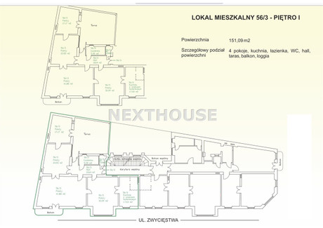 Mieszkanie na sprzedaż - Centrum, Gliwice, Gliwice M., 151,09 m², 830 995 PLN, NET-NXH-MS-4932