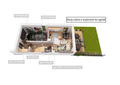 Dom na sprzedaż - Dobrzykowice, Czernica, Wrocławski, 113,72 m², 720 000 PLN, NET-FE415490