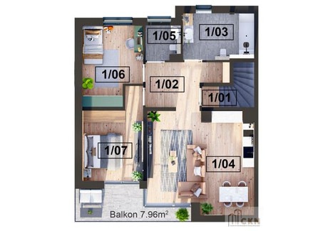Mieszkanie na sprzedaż - Torowa Skawina, Krakowski, 73,63 m², 708 000 PLN, NET-79890