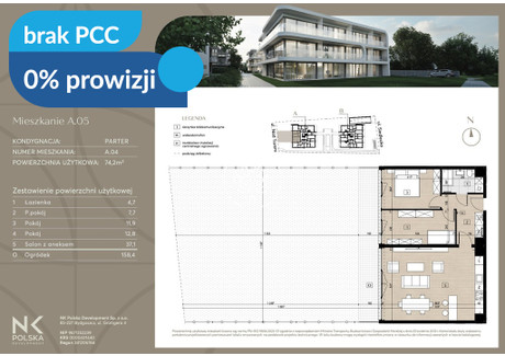 Mieszkanie na sprzedaż - Siedlecka Czyżkówko, Bydgoszcz, 74,2 m², 734 580 PLN, NET-12366/14150/OMS