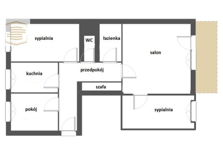 Mieszkanie na sprzedaż - Nowowiejskiego Józefowiec, Katowice, Katowice M., 60 m², 429 000 PLN, NET-IGNR-MS-4561