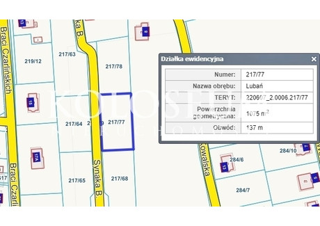 Działka na sprzedaż - Lubań, Nowa Karczma, Kościerski, 1076 m², 129 000 PLN, NET-37/15902/OGS