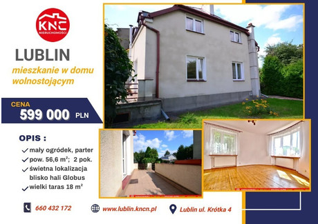 Mieszkanie na sprzedaż - Lsm, Lublin, 56,6 m², 599 000 PLN, NET-153/13924/OMS